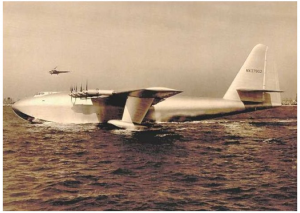 Col C. J. Tippett visited the Spruce Goose