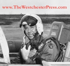 Colonel C. J. Tippett in the cockpit of a Lockheed T-33 in Panama, 1955 - 1960